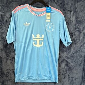 Men’s inter Miami Blue Jersey with Pink Trim